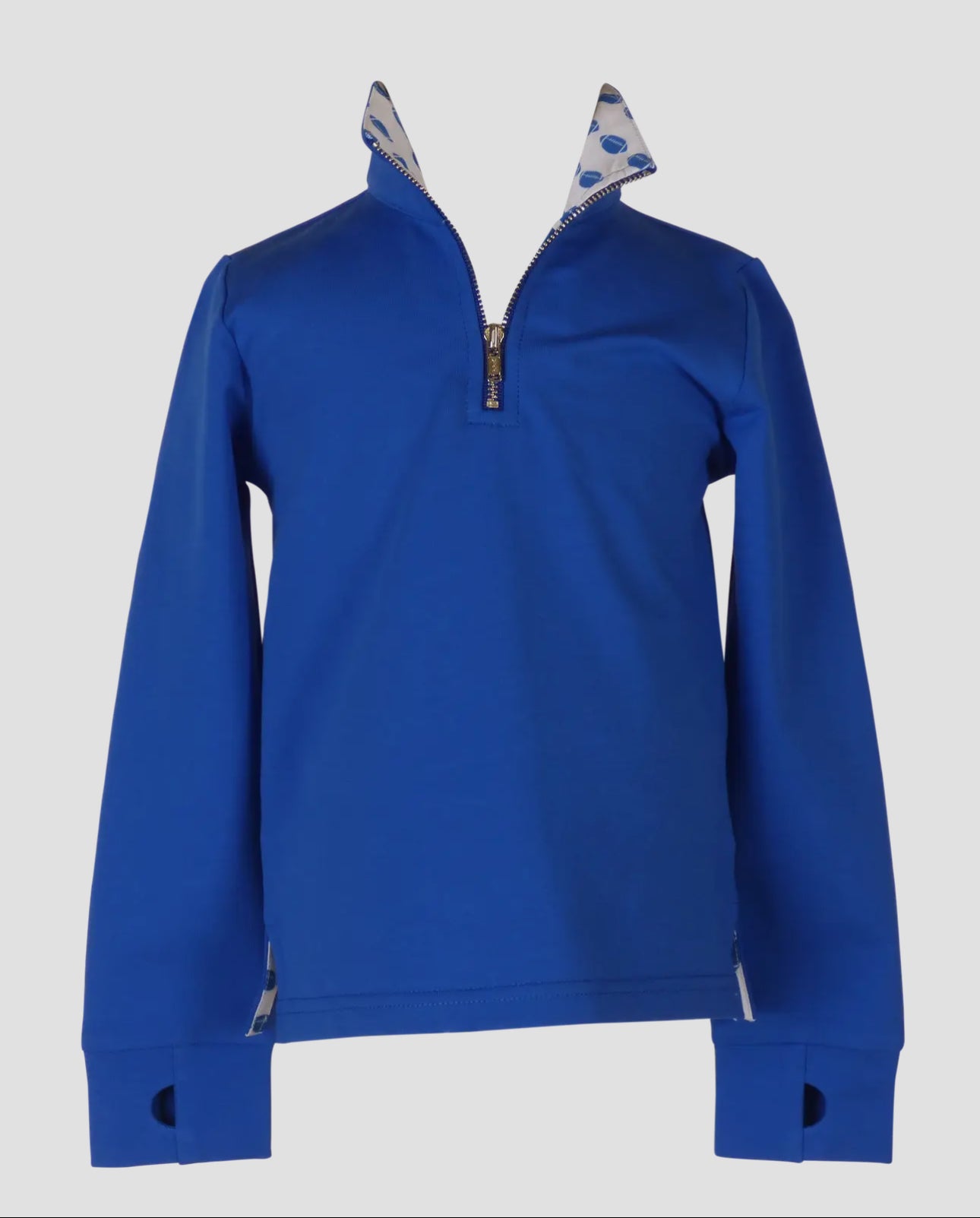 Game Day Quarter zip:Blue:Size 5