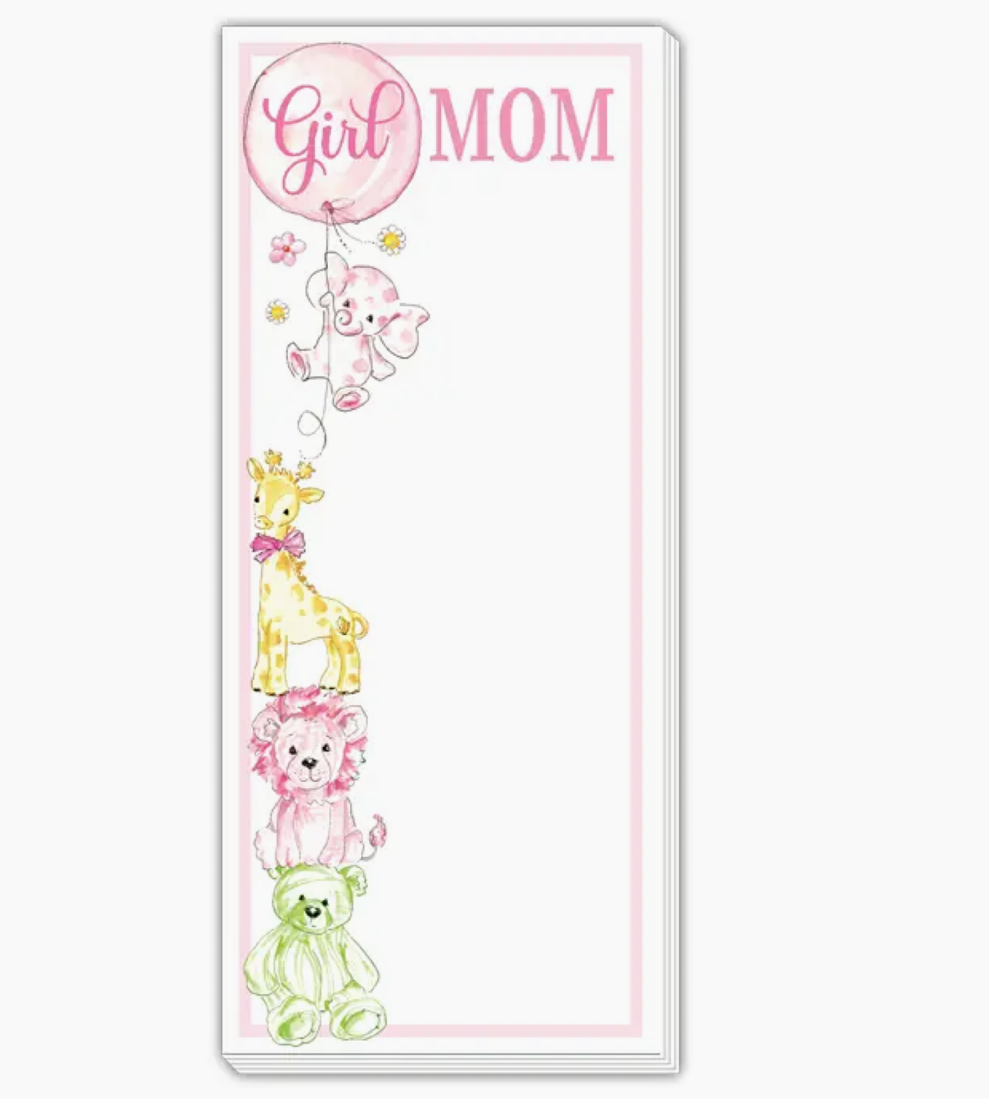 Girl Mom Notepad Animals