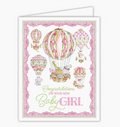 Congratulations Hot Air Balloon Baby Card