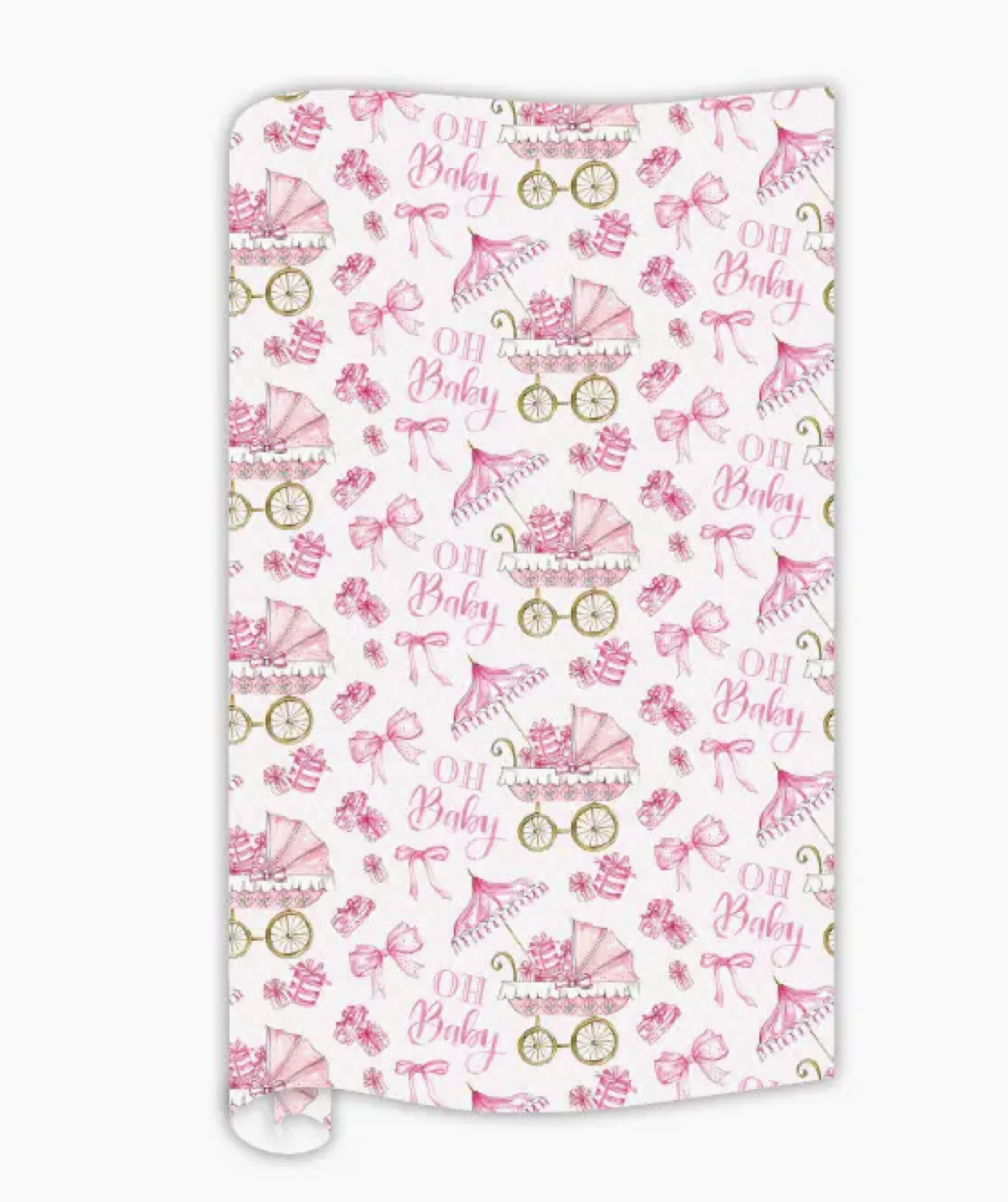 Rosanne Beck Pram Wrapping Paper:PINK