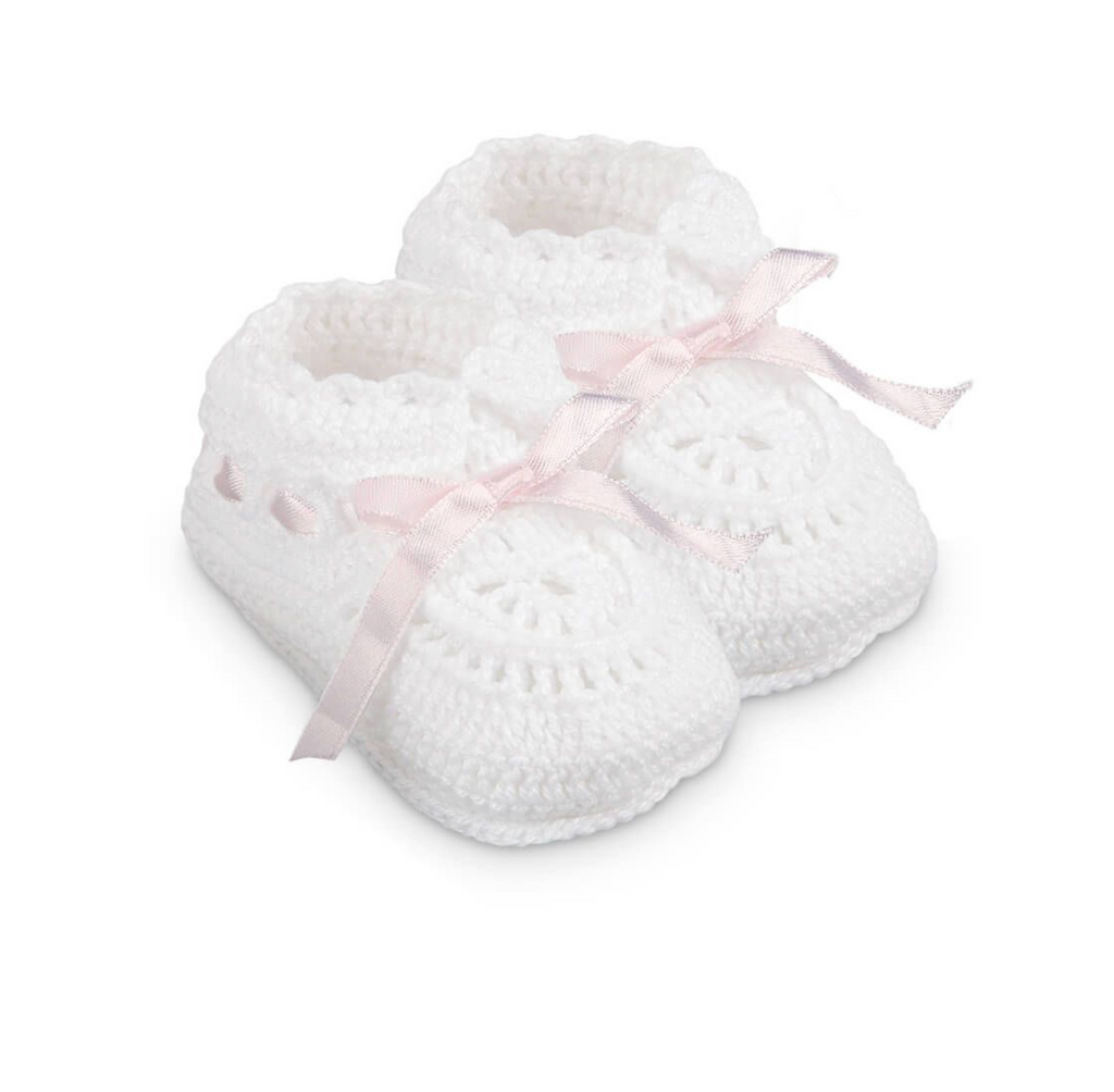 Jefferies Socks Hand Crochet Ribbon Bootie