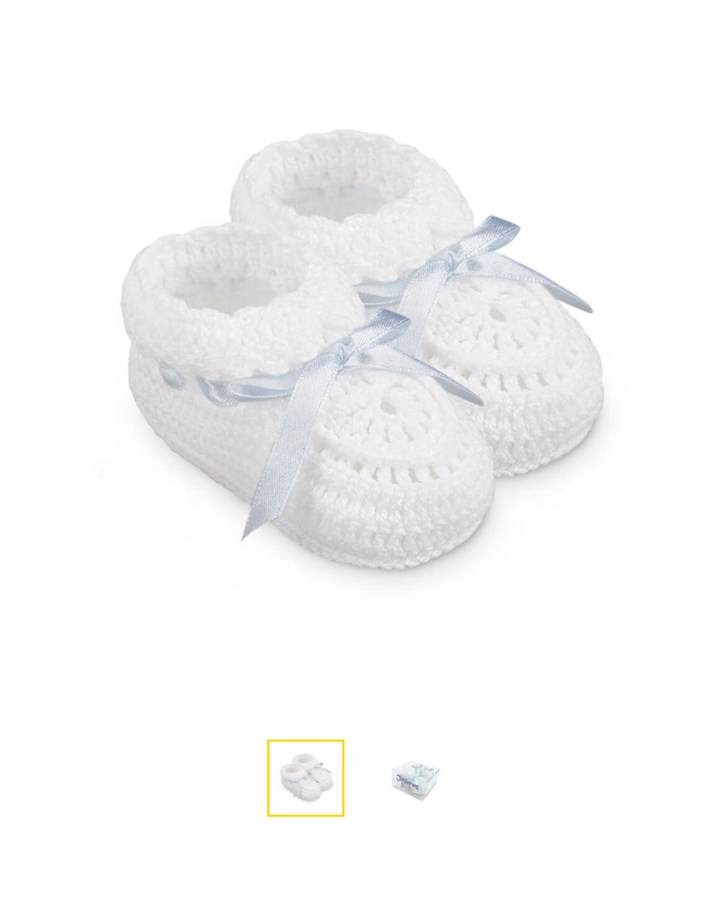 Jefferies Socks Hand Crochet Ribbon Bootie
