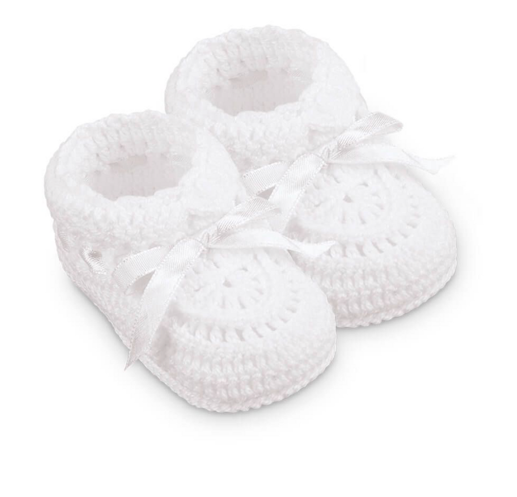 Jefferies Socks Hand Crochet Ribbon Bootie
