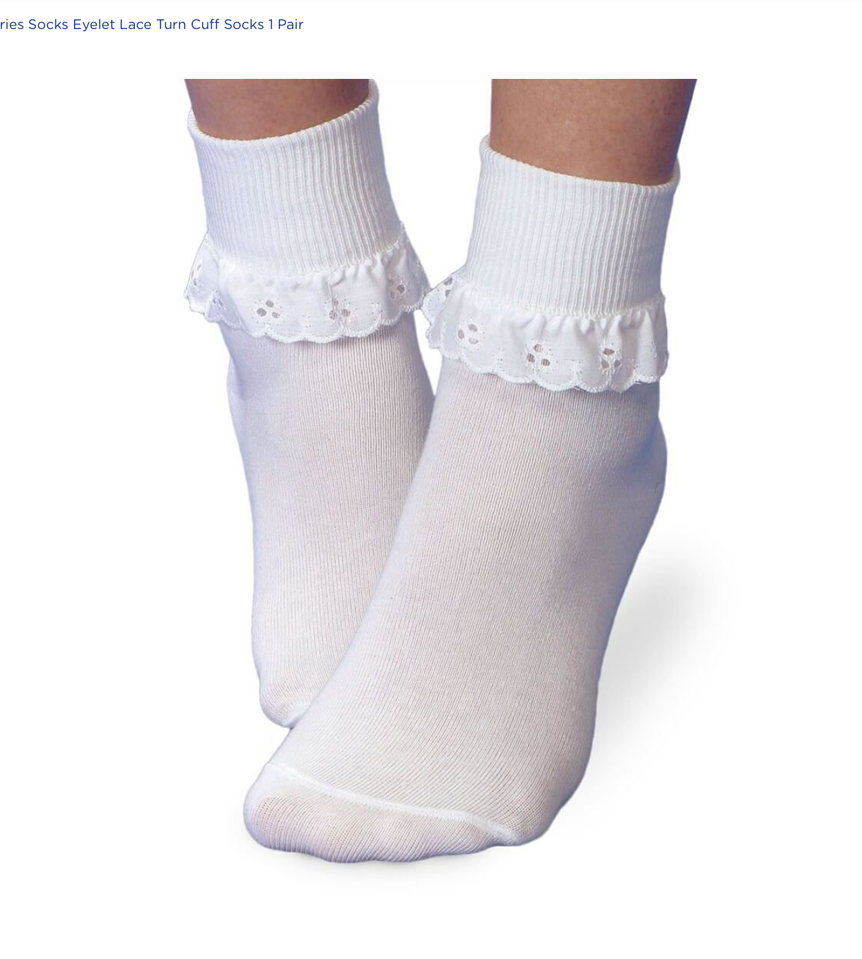 Girls Eyelet Lace Socks