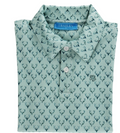 Antler on Green Polo