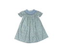 Delaney fall mini floral smocked bishop dress
