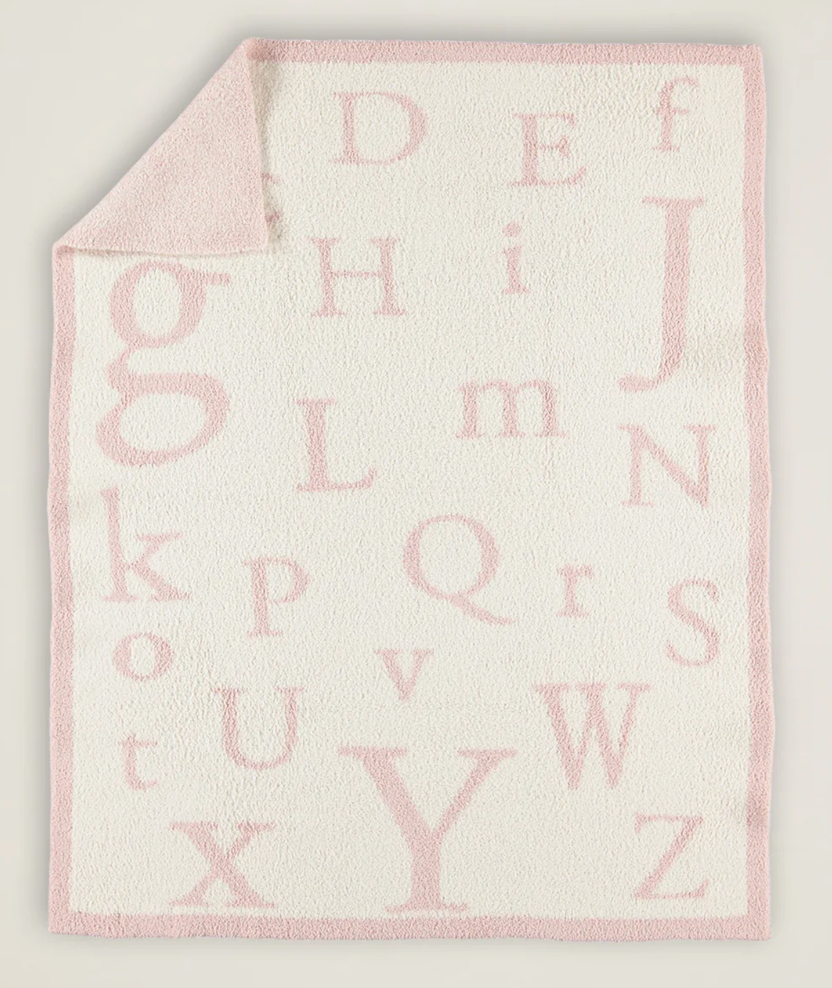 Barefoot Dreams Cozy Chic ABC blanket