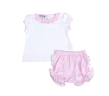 New Beginnings Ruffle Diaper Cover Set - Pink