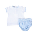New Beginnings Diaper Cover Set - Blue