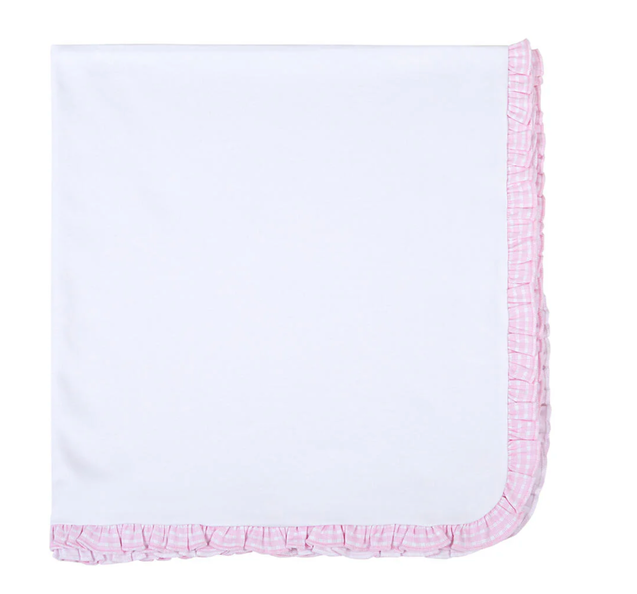 Magnolia Baby New Beginnings Ruffle Receiving Blanket- Pink