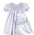 Petit Ami Purple Wave Smocked Dress