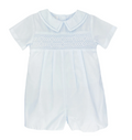 Blue Smocked Romper