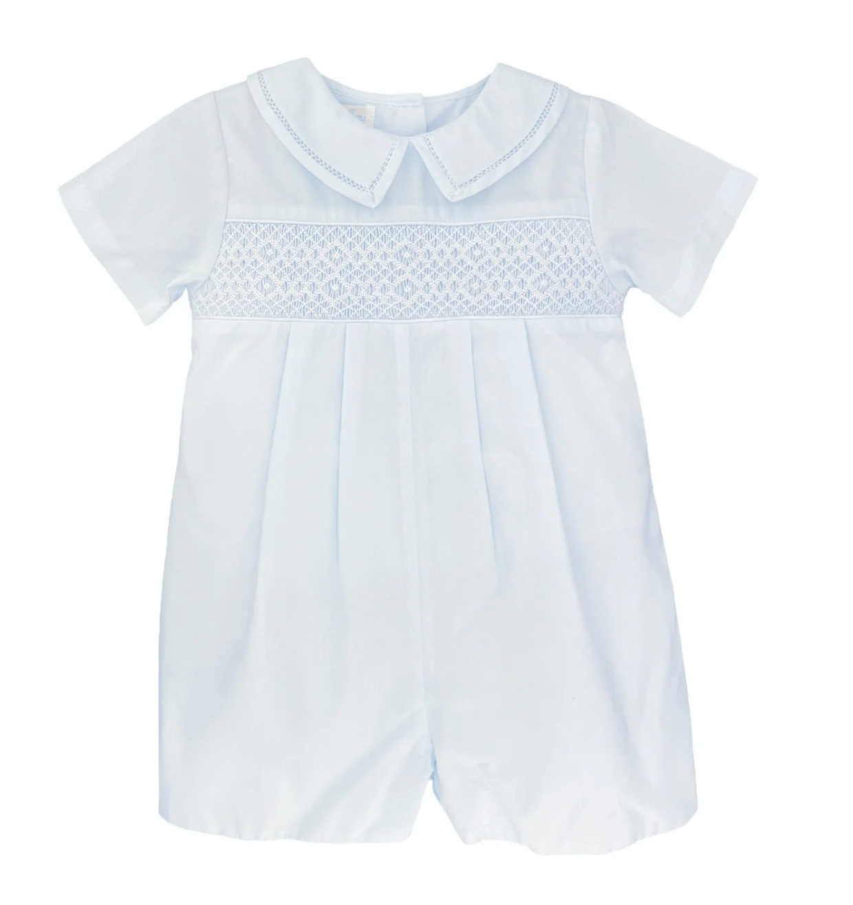 Blue Smocked Romper