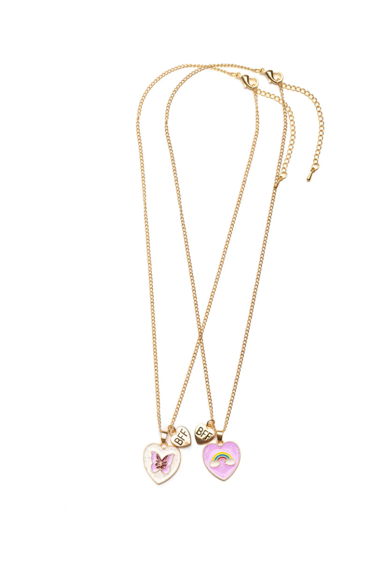 Rainbow Butterfly BFF Necklace