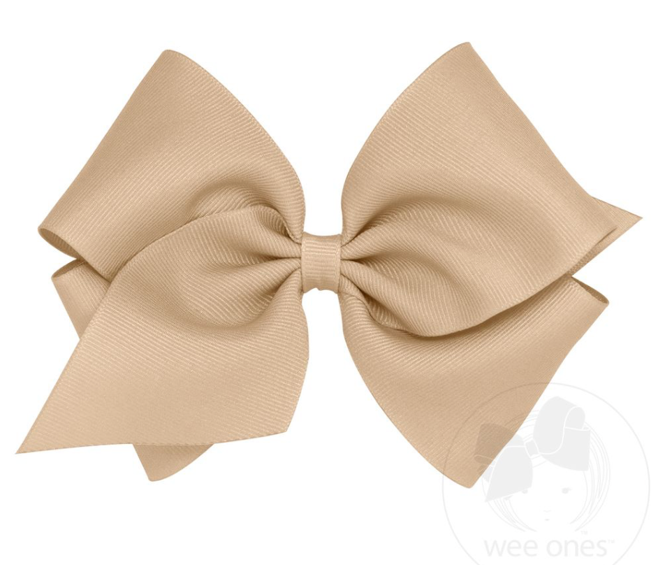 Oatmeal Mini King Bow