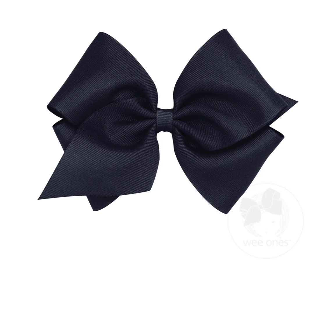 Navy Mini King Bow