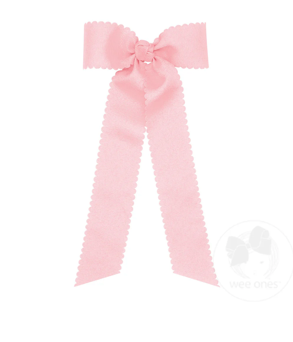 Medium Grosgrain Scalloped Bow