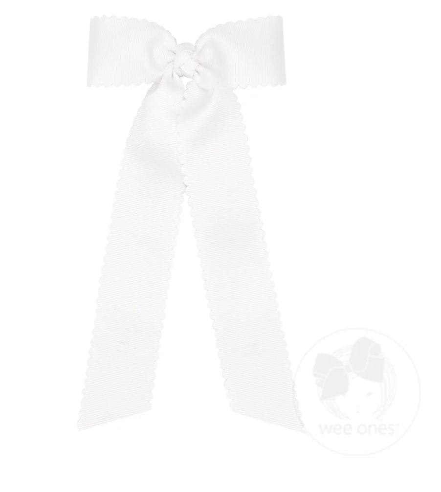 Medium Grosgrain Scalloped Bow