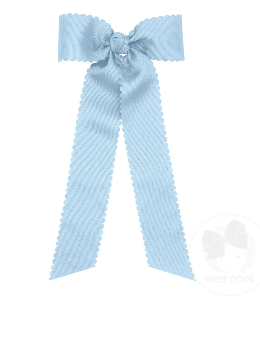 Medium Grosgrain Scalloped Bow