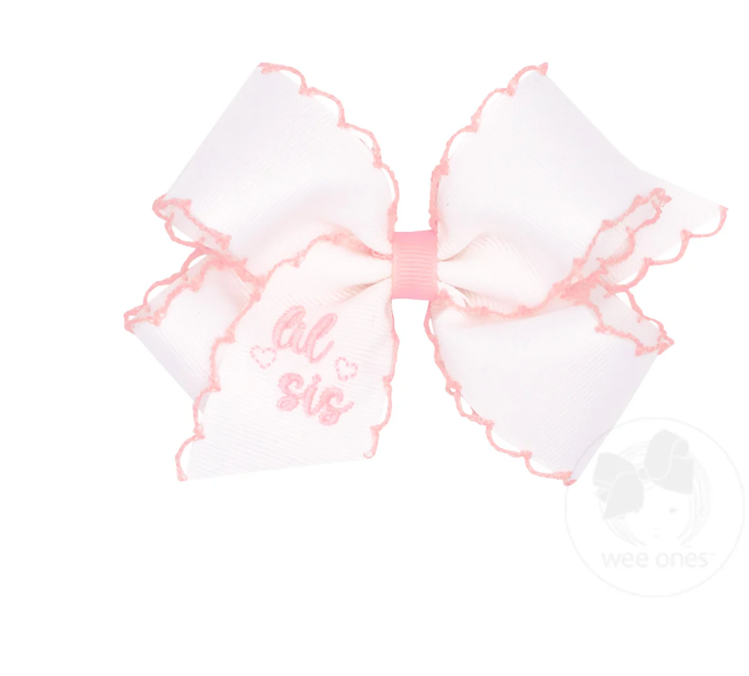 Medium Lil Sis Moon Stitch Bow