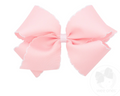 King Pink and White Moon stitch Bow