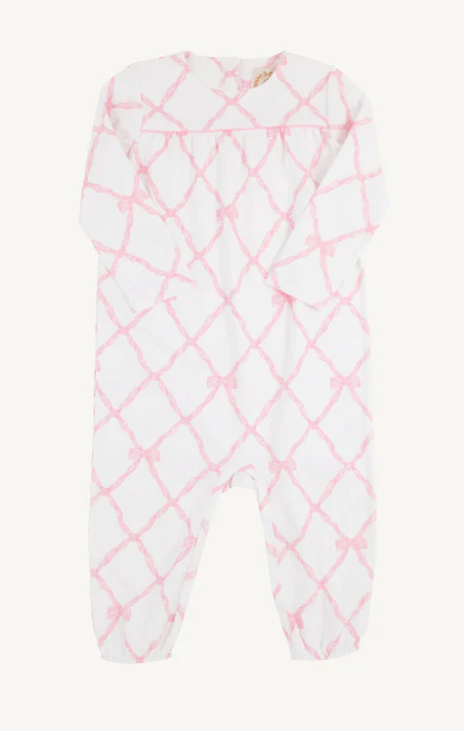 Long Sleeve Pennys Playsuit Belle Meade Bow