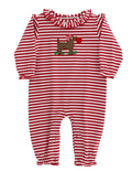 Puppy Love Girls Knit Romper