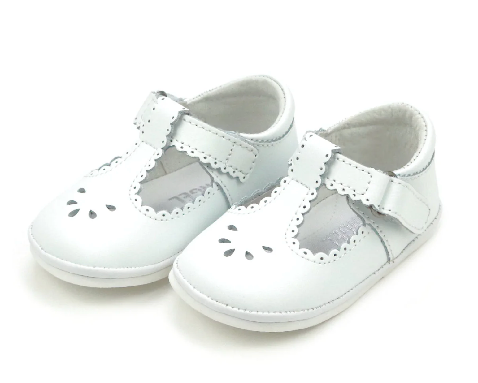 Lamour Dottie Scalloped Mary Jane- White