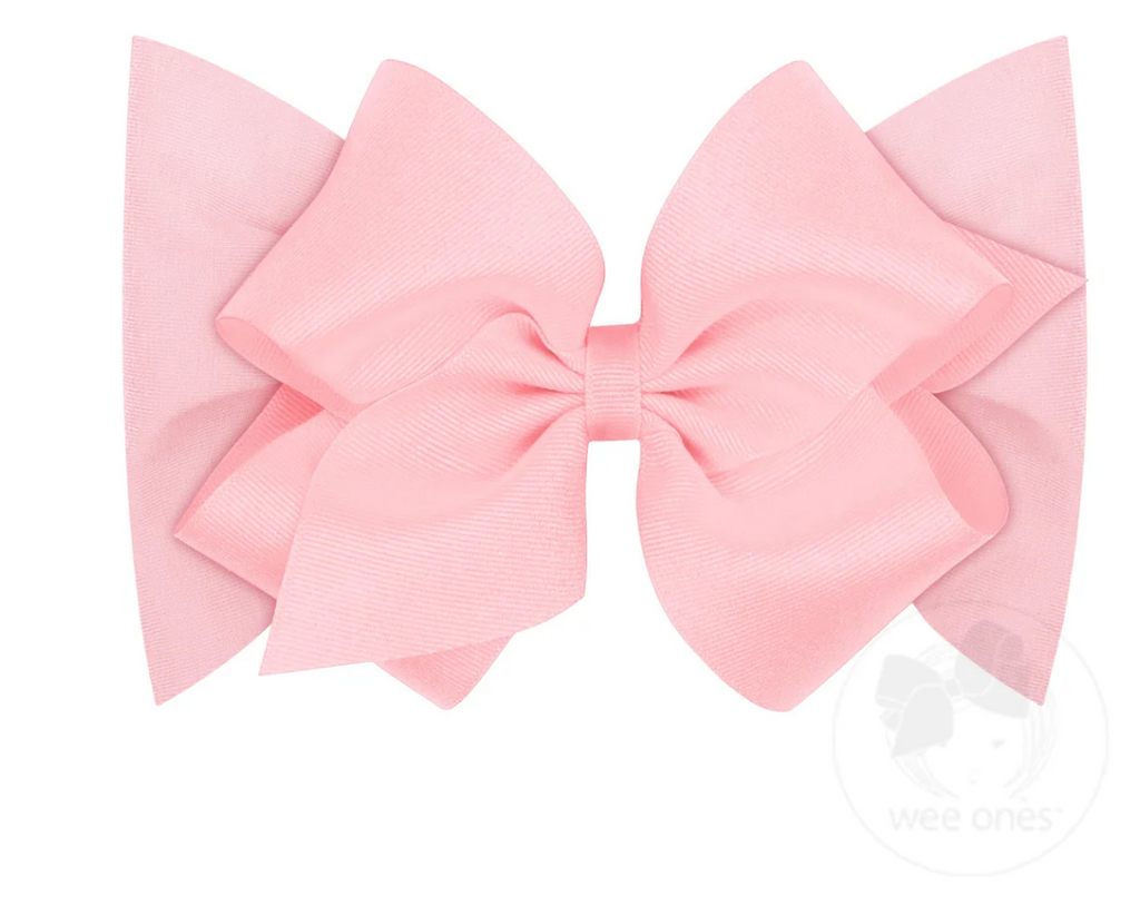 Small King Grosgrain Bow Matching Cotton Jersey Baby Headband