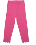 Pink Scallop Leggings