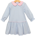 Katherine Dress -Light Blue and Pink