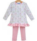 Puppy Pals Ruffle Pant Set