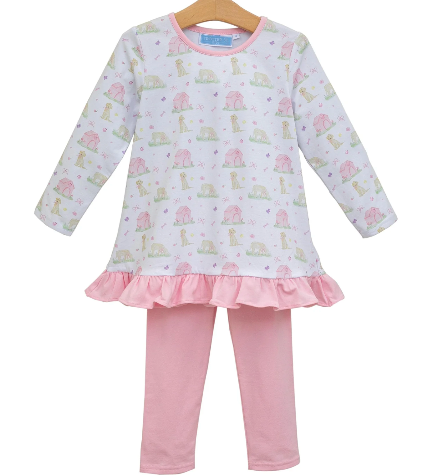 Puppy Pals Ruffle Pant Set