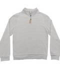 COLLINS BOYS QUARTER ZIP KHAKI STRIPE