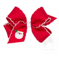 Med Red Santa Moonstitch Bow