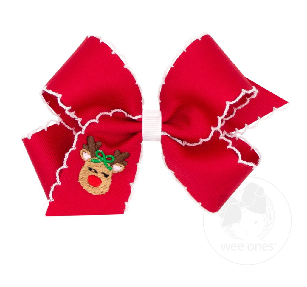 Medium Reindeer Moonstitch bow