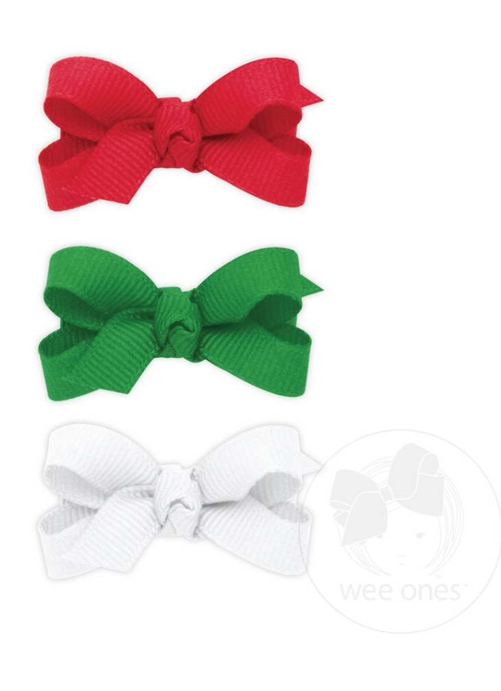 Baby Grosgrain Bows Knot Wrap R,G,W