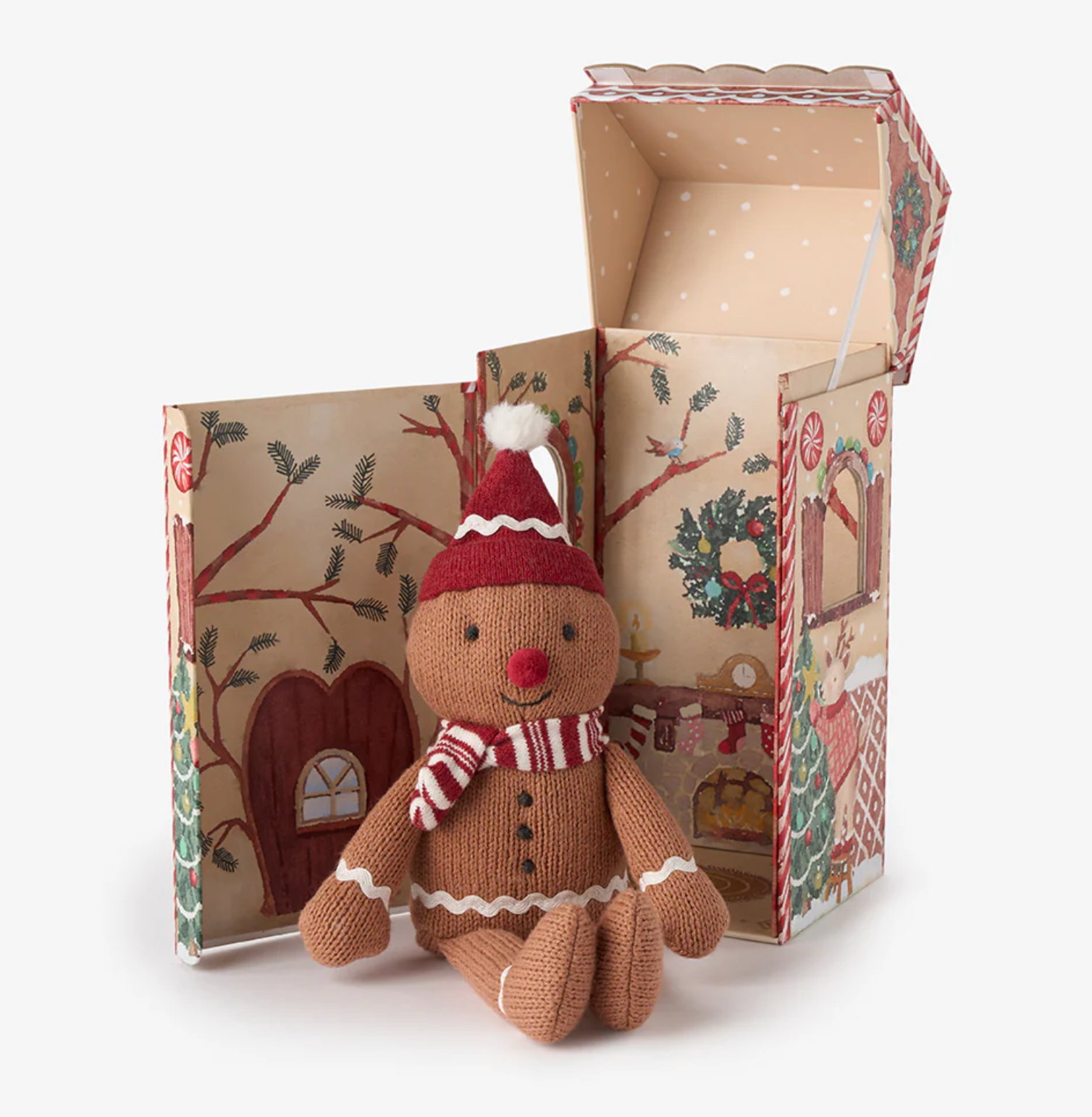 Gingerbread Knit Toy + Gift Box
