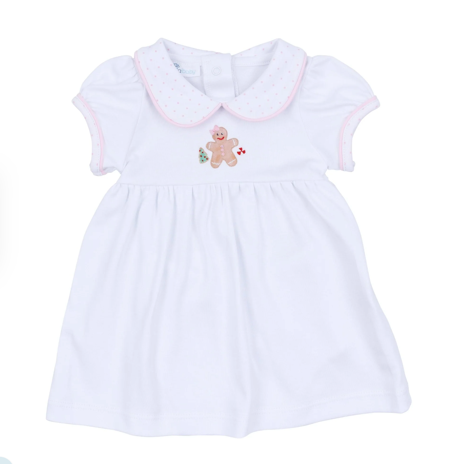 Frosted Wonderland Collared Short Sleeve Dress