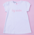 Big sister embroidered shirt