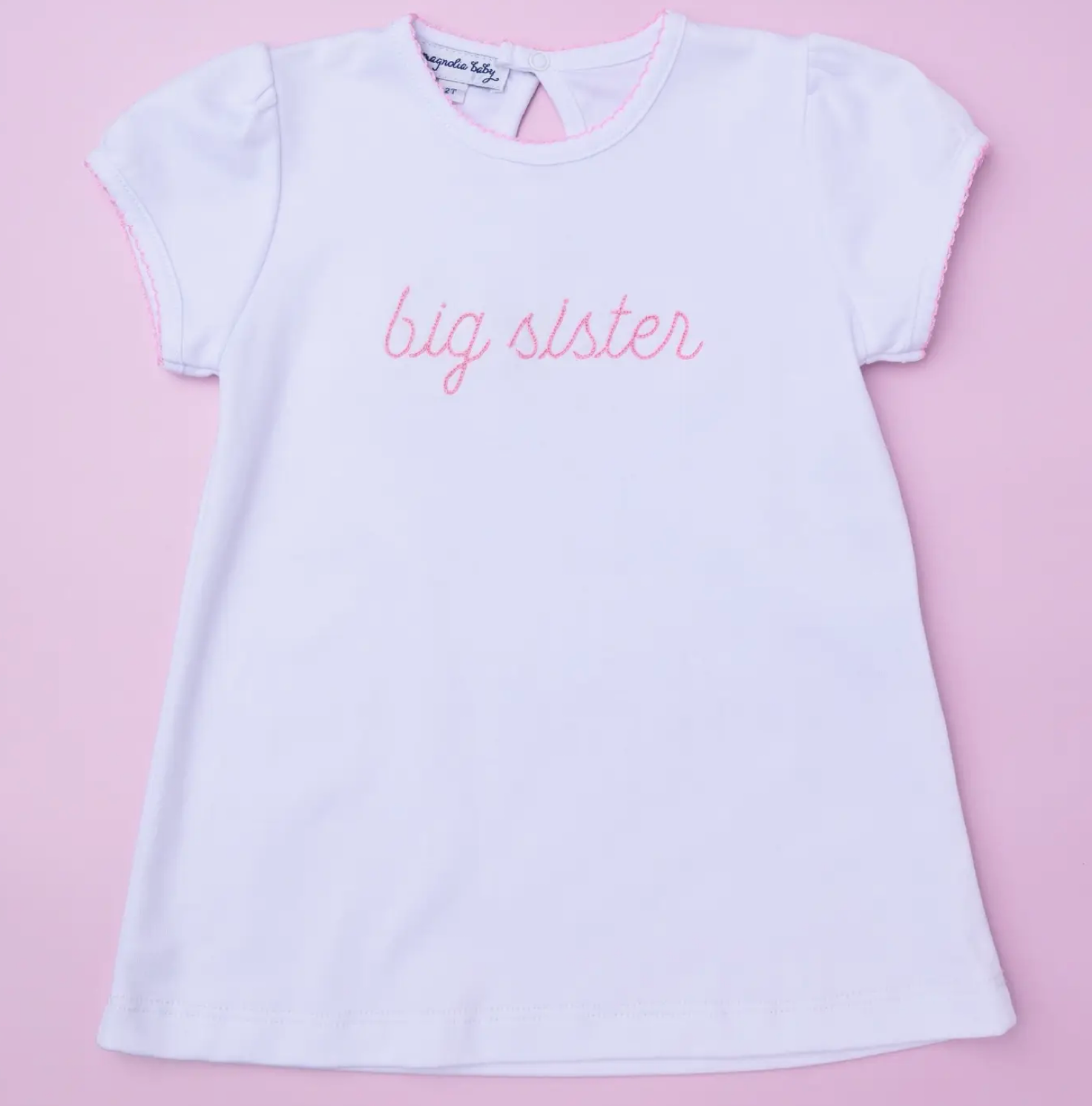 Big sister embroidered shirt