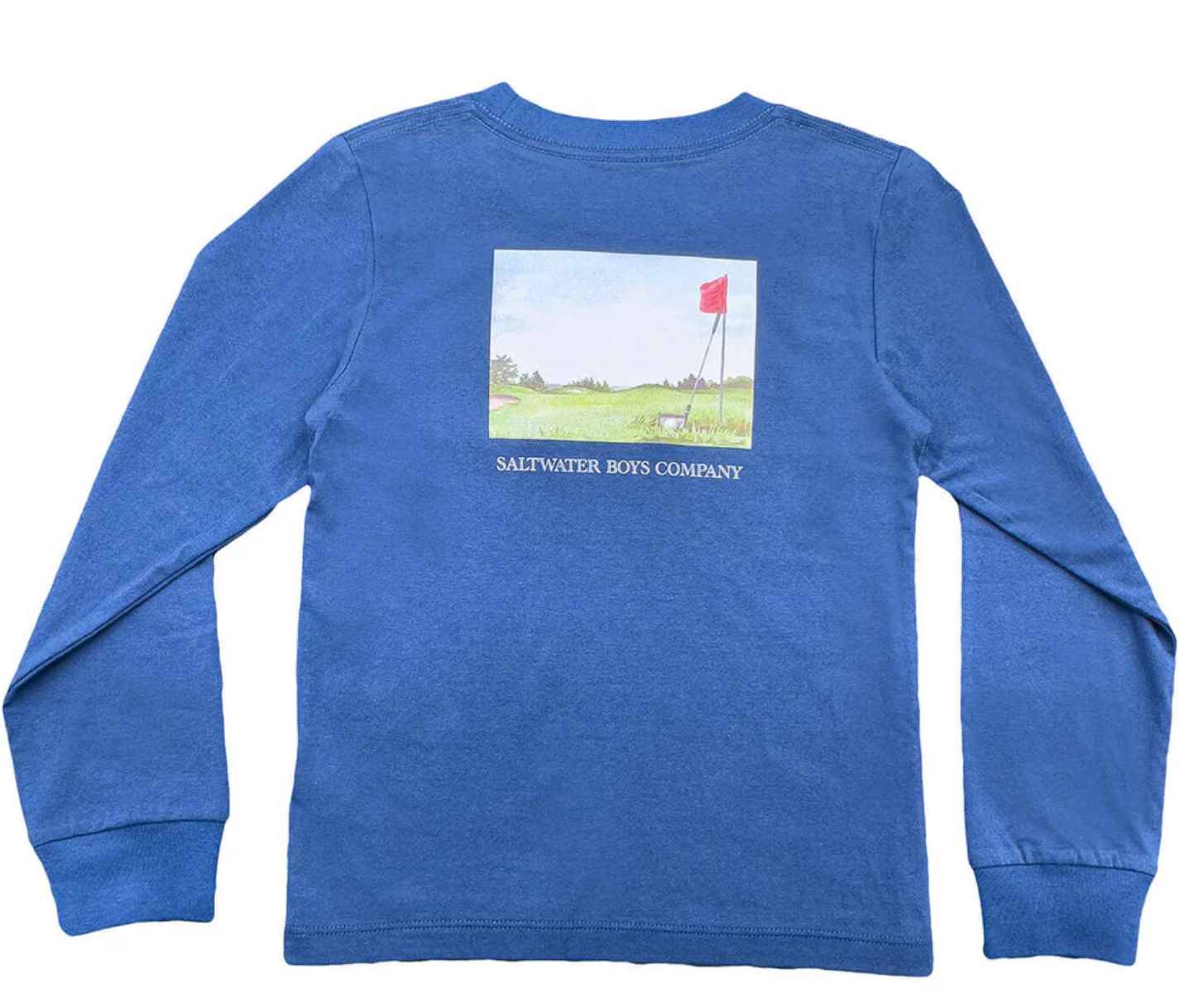 GOLF BOYS GRAPHIC TEE LS BLUE