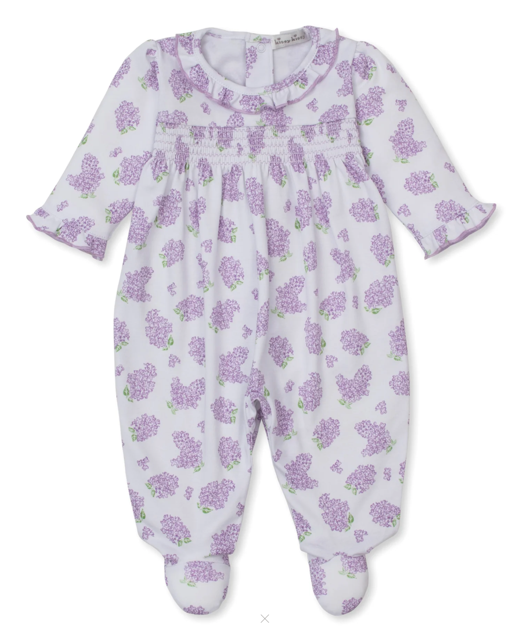 Lilac Love Lilac Smocked Footie
