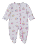 Pastel Gardens Zipper Footie