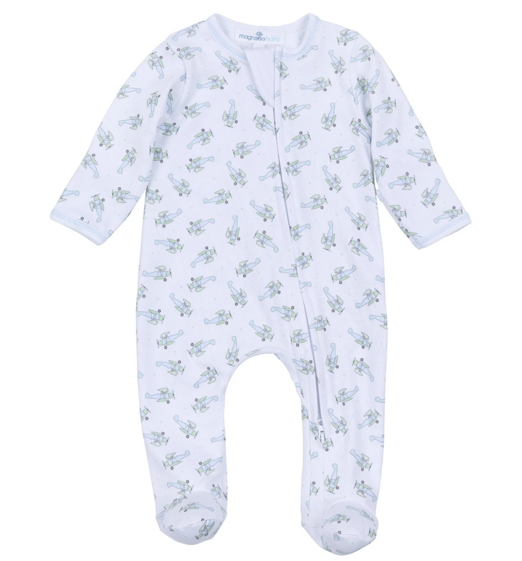 Take Flight Zipper Footie