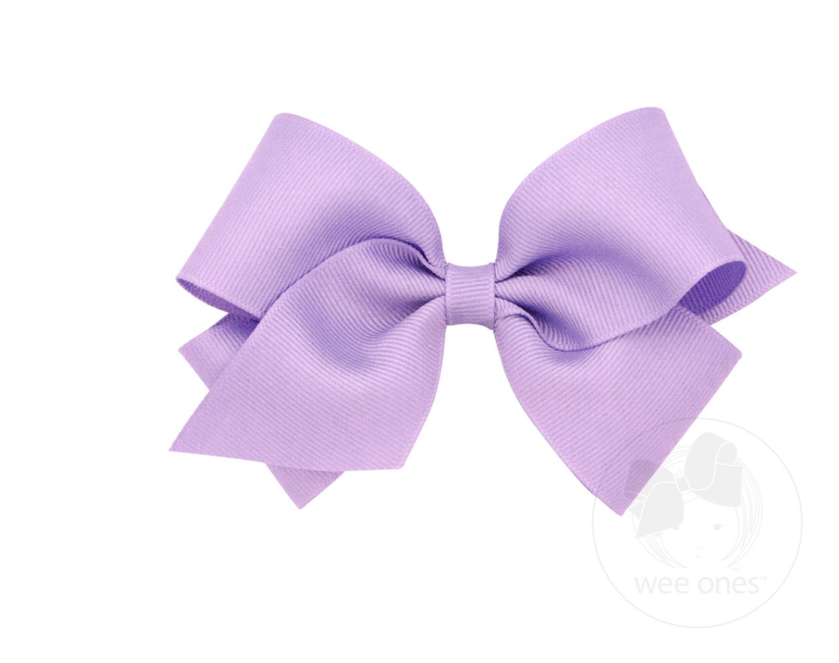 small Grossgrain Bow- Light Orchid