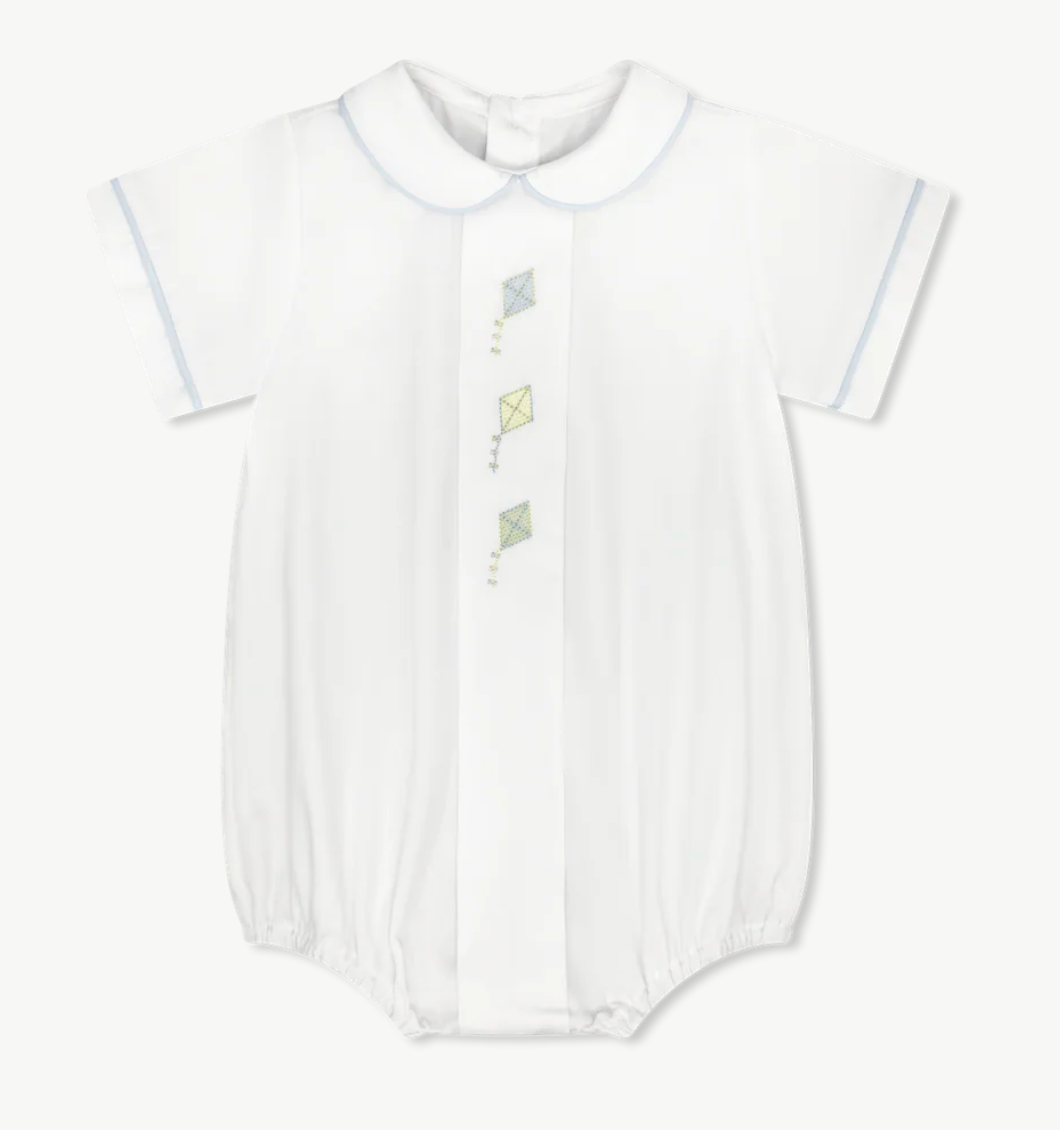 Palmer Bubble-Classic White with Kite Embroidery