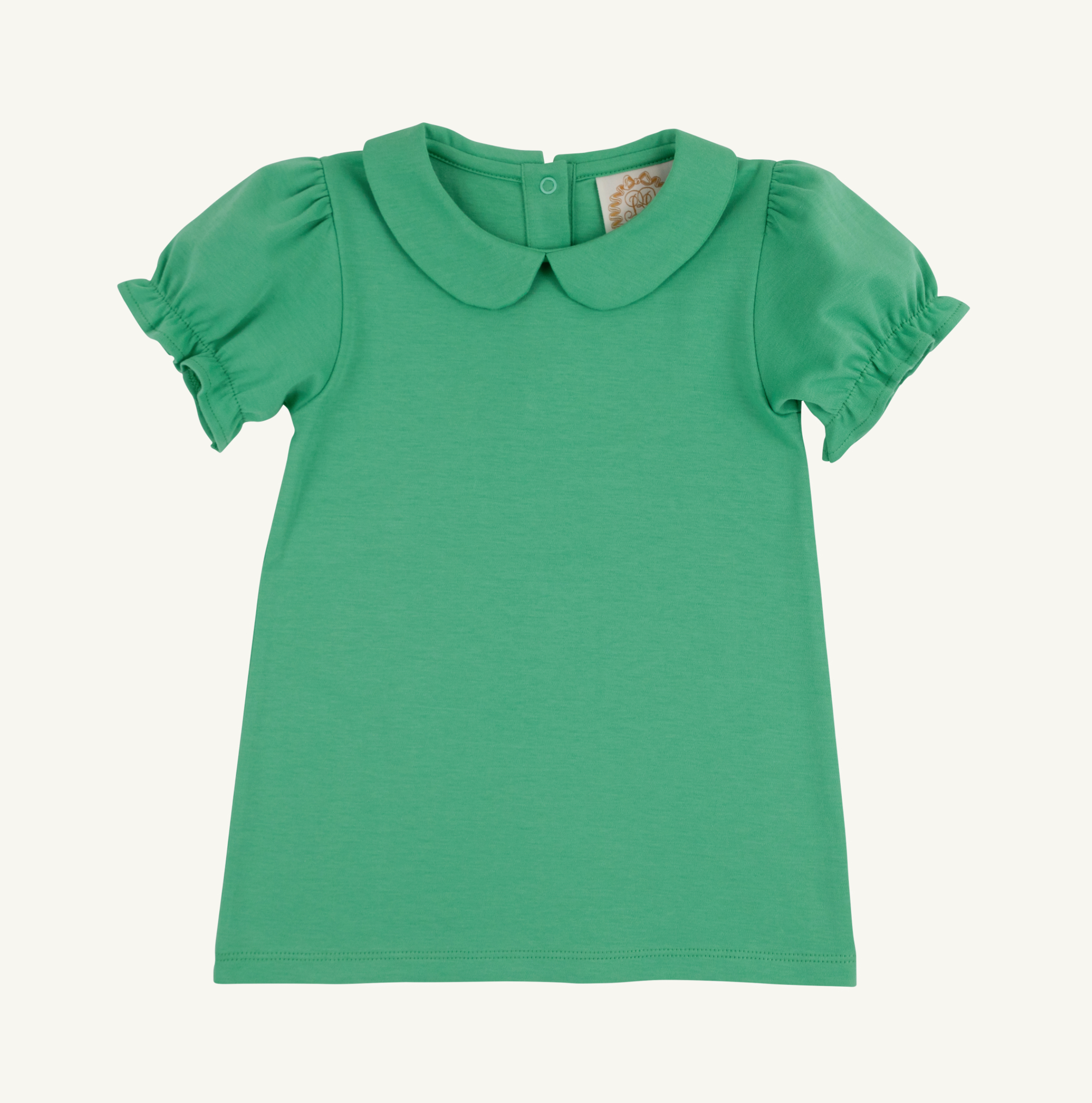 Maudes Pima Short sleeve shirt-Gibson Island Green