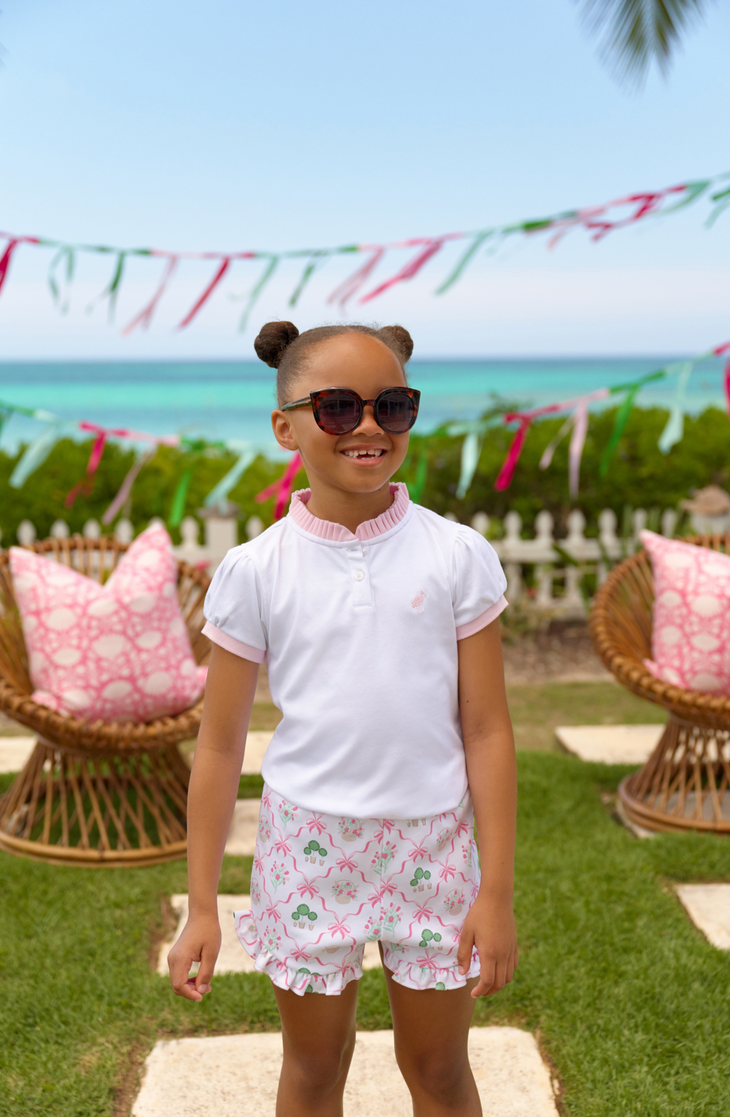 Shelby Anne Shorts-Boxwood and Bows