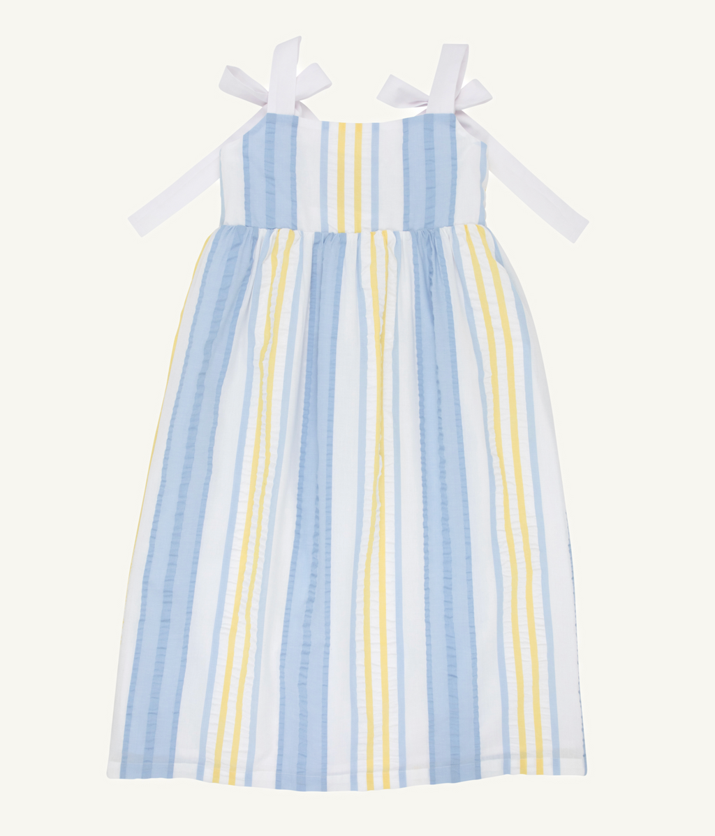 Macie Midi Dress- Seersucker